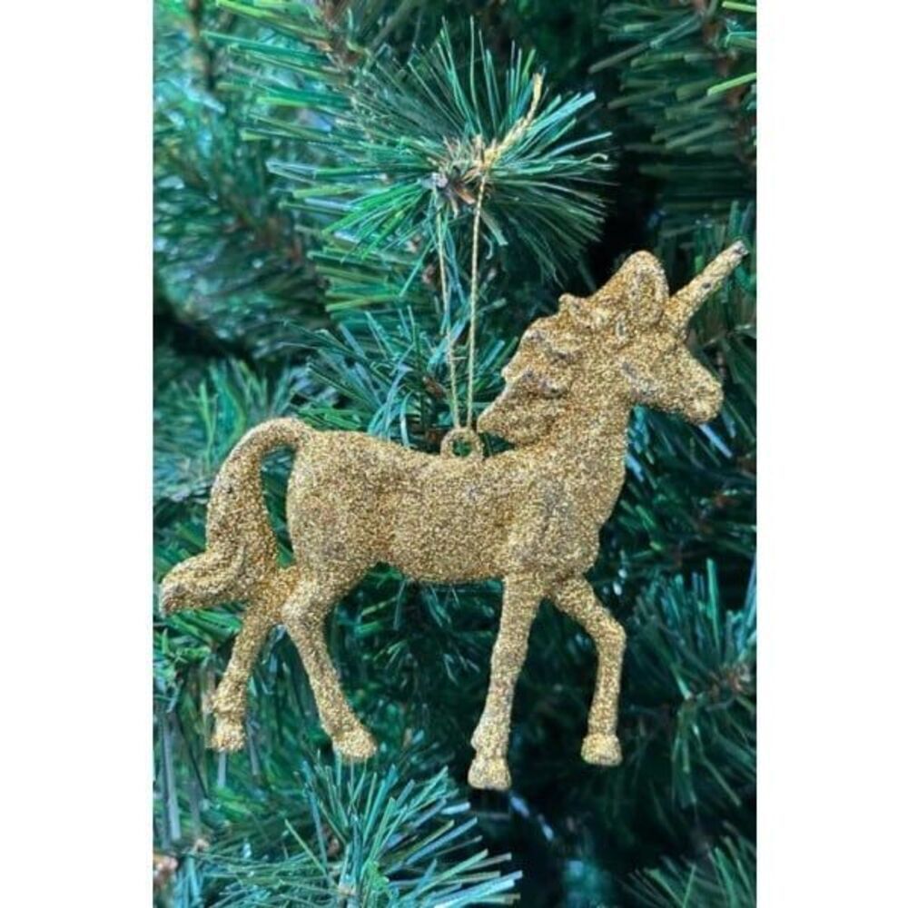 Bloomingdale’s Glitter Unicorn Christmas Ornament